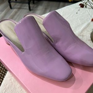 Intentionally Blank lavender loafers size 5